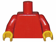 Plaatje in Gallery viewer laden, LEGO® los onderdeel Lijf in kleur Rood 973c002