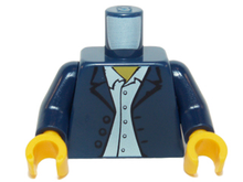 Plaatje in Gallery viewer laden, LEGO® los onderdeel Lijf met Motief Donkerblauw 973pb0333c01