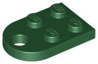 LEGO® los onderdeel Plaat Aangepast Donkergroen 3176