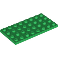 LEGO® los onderdeel Plaat Algemeen in kleur Groen 3035