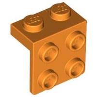 LEGO® los onderdeel Beugel in kleur Oranje 44728