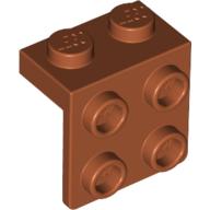 Plaatje in Gallery viewer laden, LEGO® los onderdeel Beugel in kleur Donker Oranje 44728
