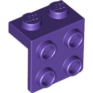 LEGO® los onderdeel Beugel in kleur Donkerpaars 44728