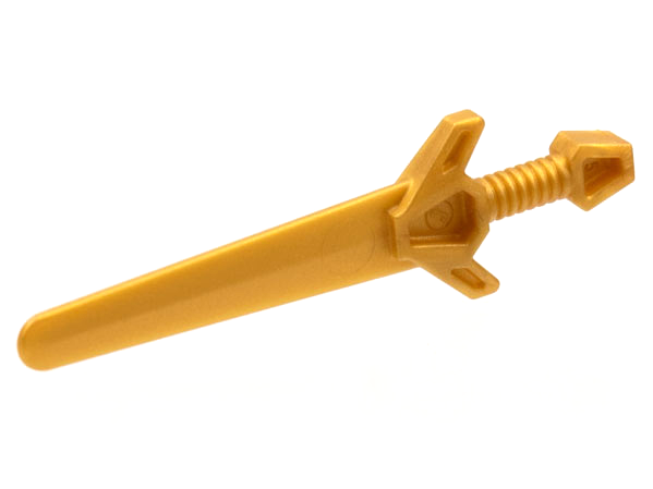 LEGO® los onderdeel Wapen in kleur Parel Goud 48495