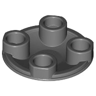 Plaatje in Gallery viewer laden, LEGO® los onderdeel Plaat Rond Donker Blauwachtig Grijs 2654