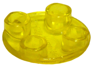 LEGO® los onderdeel Plaat Rond Doorzichtig Geel 2654