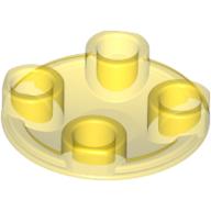 Plaatje in Gallery viewer laden, LEGO® los onderdeel Plaat Rond Doorzichtig Geel 2654