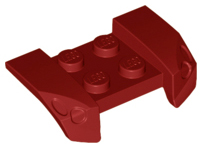 LEGO® los onderdeel Spatbord in kleur Donkerrood 44674