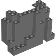 Plaatje in Gallery viewer laden, LEGO® los onderdeel Rots Donker Blauwachtig Grijs 6082