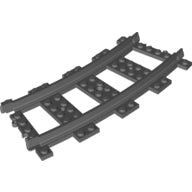 LEGO® los onderdeel Rails Donker Blauwachtig Grijs 53400