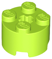 LEGO® los onderdeel Steen Rond in kleur Limoen 3941