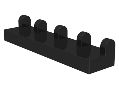 LEGO® los onderdeel Scharnier in kleur Zwart 4625