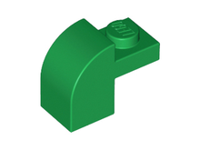Plaatje in Gallery viewer laden, LEGO® los onderdeel Dakpan Gebogen in kleur Groen 6091