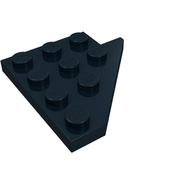 LEGO® los onderdeel Wig Plaat in kleur Zwart 3936