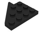 LEGO® los onderdeel Wig Plaat in kleur Zwart 3935