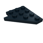 LEGO® los onderdeel Wig Plaat in kleur Zwart 3935