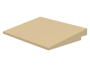LEGO® los onderdeel Dakpan Algemeen in kleur Geelbruin 4515