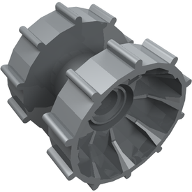 LEGO® los onderdeel Wiel in kleur Parel Lichtgrijs 32007