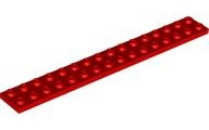 Plaatje in Gallery viewer laden, LEGO® los onderdeel Plaat Algemeen in kleur Rood 4282
