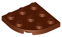 LEGO® los onderdeel Plaat Rond Roodachtig Bruin 30357