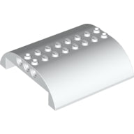 Plaatje in Gallery viewer laden, LEGO® los onderdeel Dakpan Gebogen in kleur Wit 54095