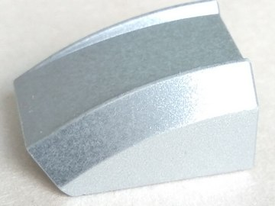 LEGO® los onderdeel Dakpan Gebogen Metallisch Zilver 30602