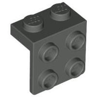 Plaatje in Gallery viewer laden, LEGO® los onderdeel Beugel in kleur Donkergrijs 44728