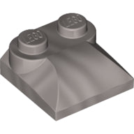 LEGO® los onderdeel Dakpan Gebogen Parel Lichtgrijs 47457