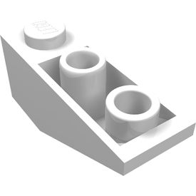 LEGO® los onderdeel Dakpan Omgekeerd in kleur Wit 4287