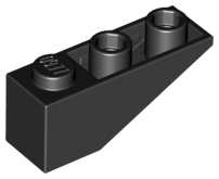 LEGO® los onderdeel Dakpan Omgekeerd in kleur Zwart 4287