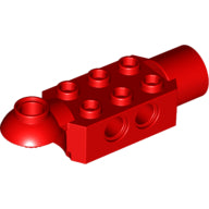 Plaatje in Gallery viewer laden, LEGO® los onderdeel Technische Steen in kleur Rood 47454