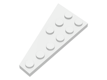 Plaatje in Gallery viewer laden, LEGO® los onderdeel Wig Plaat in kleur Wit 54383