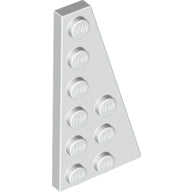 Plaatje in Gallery viewer laden, LEGO® los onderdeel Wig Plaat in kleur Wit 54383
