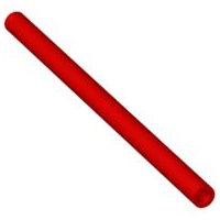 LEGO® los onderdeel Slang Stijf in kleur Rood 75c07