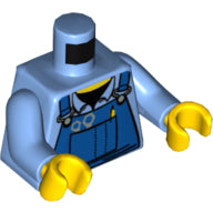 LEGO® onderdeel Lijf met Motief Medium Blauw 973pb0410c01