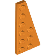 Plaatje in Gallery viewer laden, LEGO® los onderdeel Wig Plaat in kleur Oranje 54383