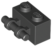 LEGO® los onderdeel Steen Aangepast in kleur Zwart 30236