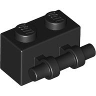 Plaatje in Gallery viewer laden, LEGO® los onderdeel Steen Aangepast in kleur Zwart 30236