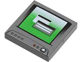 LEGO® Tegel met Motief Donker Blauwachtig Grijs 3068bpb0851