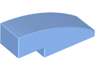 Plaatje in Gallery viewer laden, LEGO® los onderdeel Dakpan Gebogen Medium Blauw 50950