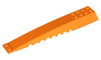 Plaatje in Gallery viewer laden, LEGO® los onderdeel Wig in kleur Oranje 45301
