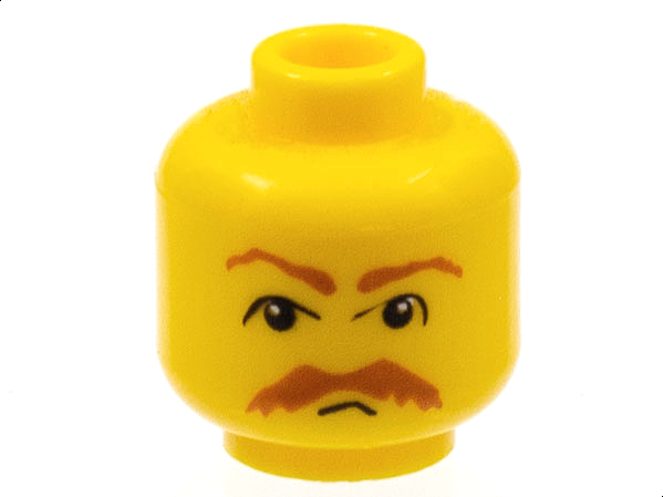 LEGO® los onderdeel Hoofd in kleur Geel 3626bpb0041