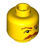 LEGO® los onderdeel Hoofd in kleur Geel 3626bpb0041
