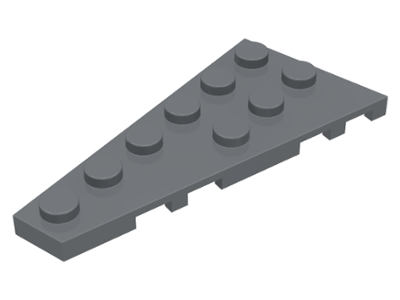 LEGO® los onderdeel Wig Plaat Donker Blauwachtig Grijs 54384