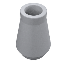 Plaatje in Gallery viewer laden, LEGO® los onderdeel Kegel in kleur Metallisch Zilver 4589