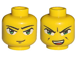 LEGO® los onderdeel Hoofd in kleur Geel 3626bpb0017