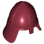 LEGO® los onderdeel Hoofddeksels in kleur Donkerrood 3844