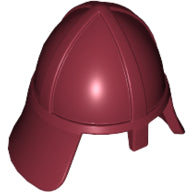 LEGO® los onderdeel Hoofddeksels in kleur Donkerrood 3844