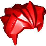 Plaatje in Gallery viewer laden, LEGO® los onderdeel Haar in kleur Rood 53982