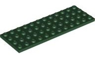 LEGO® los onderdeel Plaat Algemeen in kleur Donkergroen 3029